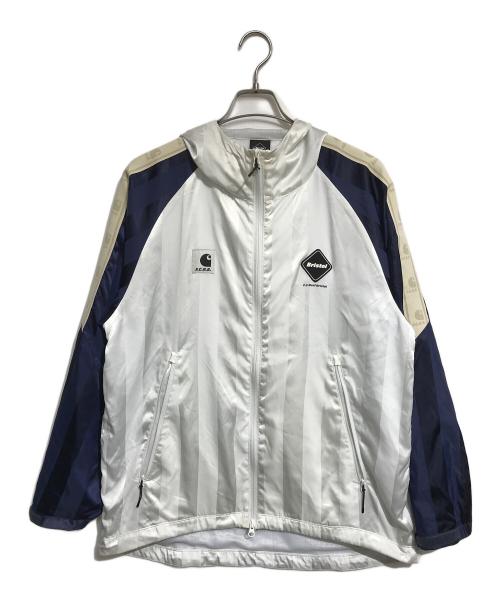 F.C.R.B.（エフシーレアルブリストル）F.C.R.B. (エフシーレアルブリストル) CarHartt (カーハート) WIP WARM-UP JACKET ホワイト サイズ:Mの古着・服飾アイテム