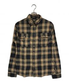 RRL（ダブルアールエル）の古着「チェックシャツ」｜ブラウン