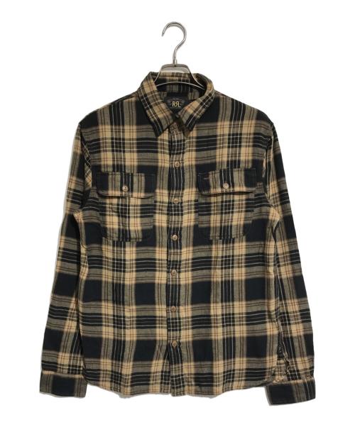 RRL（ダブルアールエル）RRL (ダブルアールエル) チェックシャツ ブラウン サイズ:Mの古着・服飾アイテム