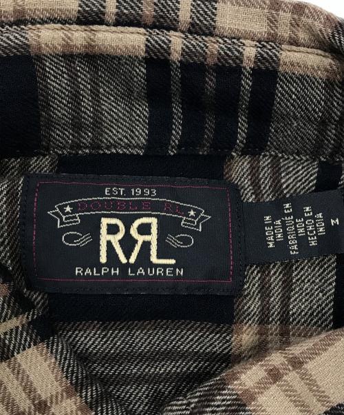 RRL（ダブルアールエル）RRL (ダブルアールエル) チェックシャツ ブラウン サイズ:Mの古着・服飾アイテム