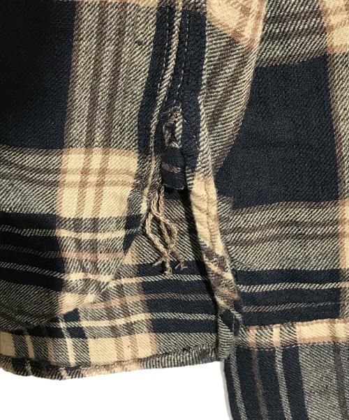 RRL（ダブルアールエル）RRL (ダブルアールエル) チェックシャツ ブラウン サイズ:Mの古着・服飾アイテム