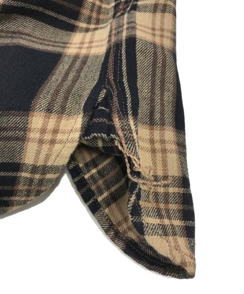 RRL（ダブルアールエル）RRL (ダブルアールエル) チェックシャツ ブラウン サイズ:Mの古着・服飾アイテム