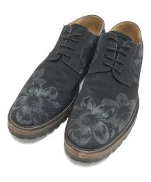 DRIES VAN NOTEN（ドリスヴァンノッテン）の古着「フラワープリントドレスシューズ」｜ブラック