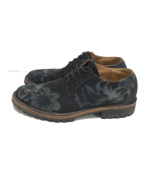DRIES VAN NOTEN（ドリスヴァンノッテン）DRIES VAN NOTEN (ドリスヴァンノッテン) フラワープリントドレスシューズ ブラック サイズ:41の古着・服飾アイテム