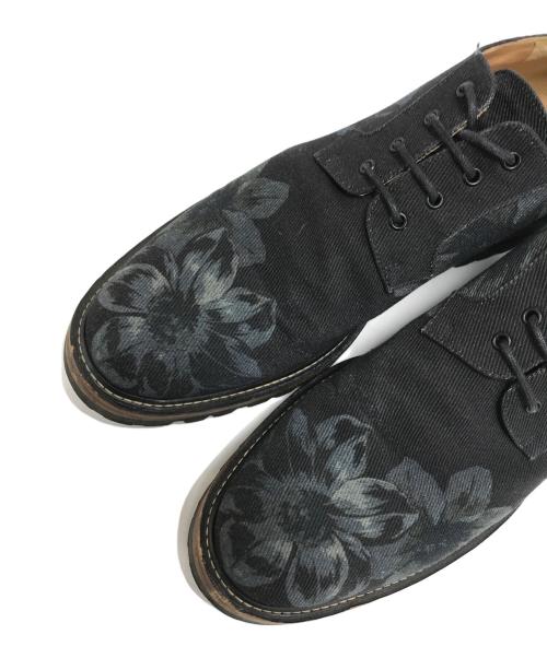 DRIES VAN NOTEN（ドリスヴァンノッテン）DRIES VAN NOTEN (ドリスヴァンノッテン) フラワープリントドレスシューズ ブラック サイズ:41の古着・服飾アイテム