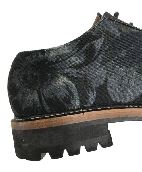 DRIES VAN NOTEN（ドリスヴァンノッテン）DRIES VAN NOTEN (ドリスヴァンノッテン) フラワープリントドレスシューズ ブラック サイズ:41の古着・服飾アイテム