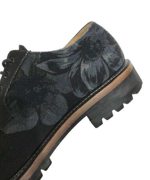 DRIES VAN NOTEN（ドリスヴァンノッテン）DRIES VAN NOTEN (ドリスヴァンノッテン) フラワープリントドレスシューズ ブラック サイズ:41の古着・服飾アイテム