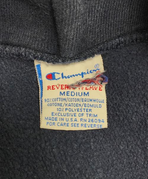 Champion（チャンピオン）Champion (チャンピオン) 2段プリントリバースウィーブパーカー ネイビー サイズ:Mの古着・服飾アイテム