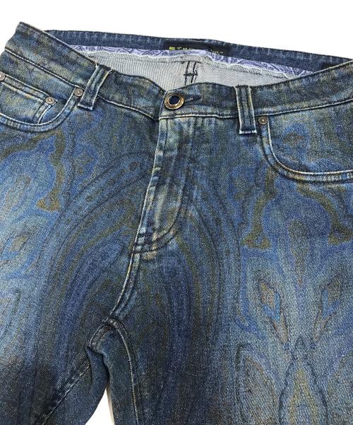 ETRO（エトロ）ETRO (エトロ) ペイントデニムパンツ インディゴ サイズ:30の古着・服飾アイテム