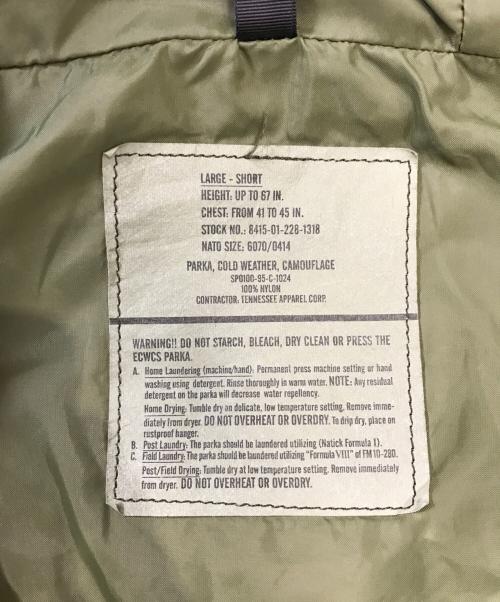 VINTAGE MILITARY（ヴィンテージ ミリタリー）VINTAGE MILITARY (ヴィンテージ ミリタリー) US ARMY ECWCS GEN1 PARKA グリーン サイズ:LARGE-SHORTの古着・服飾アイテム