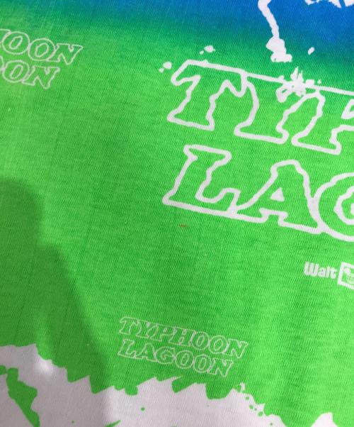 DISNEY（ディズニー）DISNEY (ディズニー) 90s TYPHOON LAGOON総柄Tシャツ マルチカラー サイズ:XLの古着・服飾アイテム
