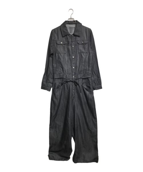 Ballsy.Brothers（ボールジーブラザーズ）Ballsy.Brothers (ボールジーブラザーズ) デニムオールインワン ブラック サイズ:Lの古着・服飾アイテム