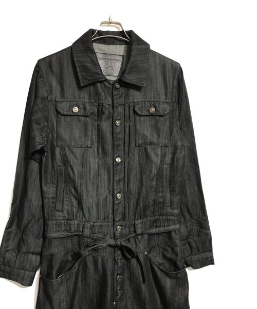 Ballsy.Brothers（ボールジーブラザーズ）Ballsy.Brothers (ボールジーブラザーズ) デニムオールインワン ブラック サイズ:Lの古着・服飾アイテム