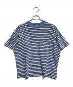 stussyステューシー）の古着「総柄Tシャツ」｜ネイビー