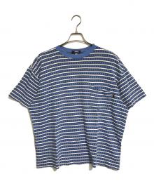 stussy（ステューシー）の古着「総柄Tシャツ」｜ネイビー