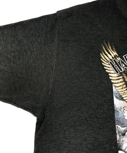 モーターサイクルTシャツ（モーターサイクルTシャツ）モーターサイクルTシャツ (モーターサイクルTシャツ) 90s HARLEY-DAVIDSON(ハーレーダビッドソン) プリントTシャツ ブラック サイズ:XLの古着・服飾アイテム