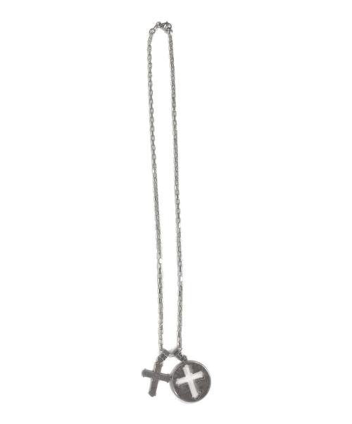 DOLCE & GABBANA（ドルチェ＆ガッバーナ）DOLCE & GABBANA (ドルチェ＆ガッバーナ) コインクロスネックレス シルバー サイズ:表記なしの古着・服飾アイテム