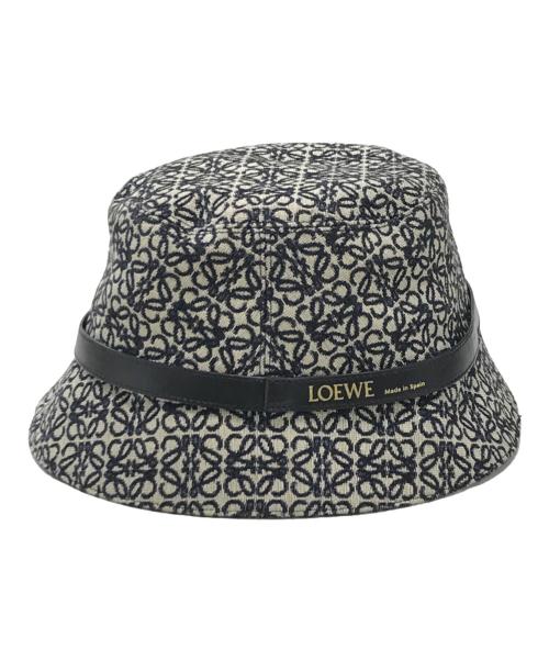 LOEWE（ロエベ）LOEWE (ロエベ) アナグラムバケットハット ネイビー サイズ:59の古着・服飾アイテム