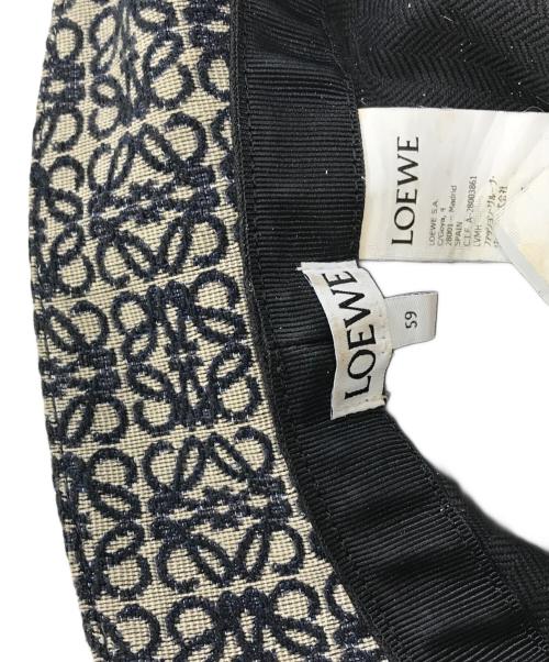LOEWE（ロエベ）LOEWE (ロエベ) アナグラムバケットハット ネイビー サイズ:59の古着・服飾アイテム