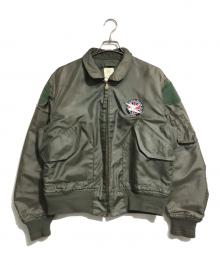 VINTAGE MILITARY（ヴィンテージ ミリタリー）の古着「フライトジャケット」｜カーキ