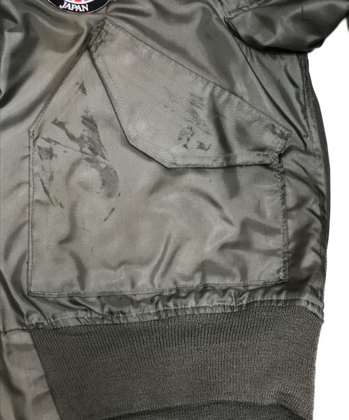 VINTAGE MILITARY（ヴィンテージ ミリタリー）VINTAGE MILITARY (ヴィンテージ ミリタリー) フライトジャケット カーキ サイズ:Lの古着・服飾アイテム