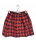 MIU MIU（ミュウミュウ）の古着「ハンドトゥースウールスカート」｜レッド×ネイビー
