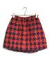 MIU MIU (ミュウミュウ) ハンドトゥースウールスカート レッド×ネイビー サイズ:38：18000円