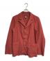 COMME des GARCONS SHIRT（コムデギャルソンシャツ）の古着「多重ボタンポリ縮絨ジャケット」｜レッド