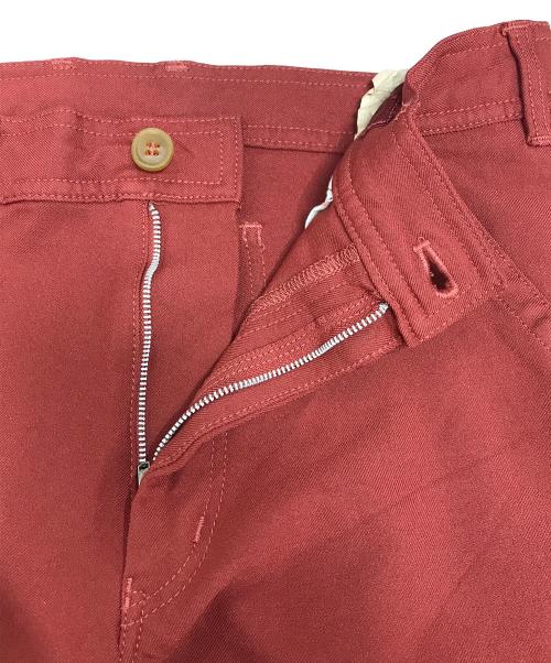 COMME des GARCONS SHIRT（コムデギャルソンシャツ）COMME des GARCONS SHIRT (コムデギャルソンシャツ) ポリ縮絨パンツ レッド サイズ:XSの古着・服飾アイテム