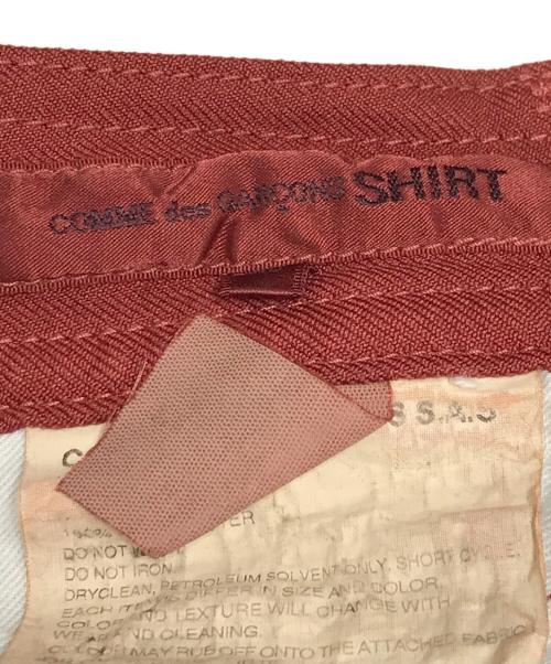 COMME des GARCONS SHIRT（コムデギャルソンシャツ）COMME des GARCONS SHIRT (コムデギャルソンシャツ) ポリ縮絨パンツ レッド サイズ:XSの古着・服飾アイテム