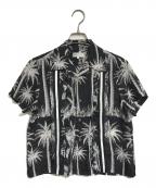 ROBE DE CHAMBRE COMME DES GARCONSローブドシャンブル コムデギャルソン）の古着「フリルアロハシャツ」｜ブラック
