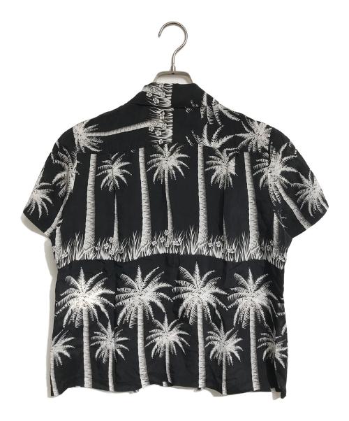 ROBE DE CHAMBRE COMME DES GARCONS（ローブドシャンブル コムデギャルソン）ROBE DE CHAMBRE COMME DES GARCONS (ローブドシャンブル コムデギャルソン) フリルアロハシャツ ブラック サイズ:Sの古着・服飾アイテム