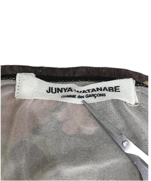 JUNYA WATANABE COMME des GARCONS（(ジュンヤワタナベ コムデギャルソン）JUNYA WATANABE COMME des GARCONS ((ジュンヤワタナベ コムデギャルソン) 花柄L/Sカットソー ブラウン サイズ:表記なしの古着・服飾アイテム