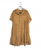 tricot COMME des GARCONSトリココムデギャルソン）の古着「80's シアードットワンピース」｜ブラウン