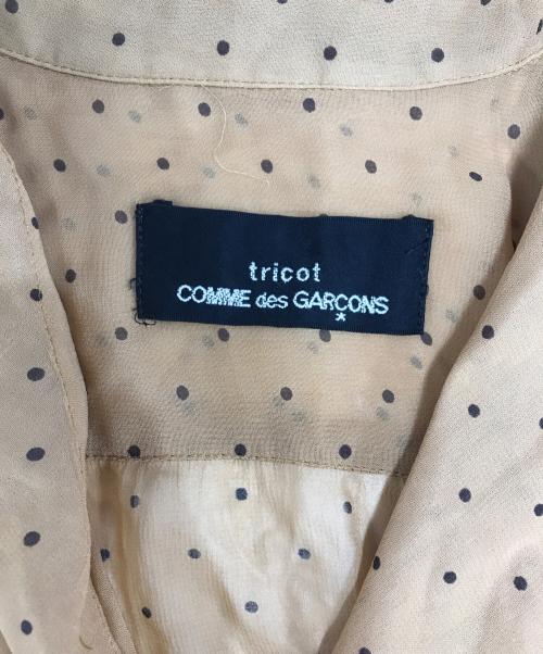 tricot COMME des GARCONS（トリココムデギャルソン）tricot COMME des GARCONS (トリココムデギャルソン) 80's シアードットワンピース ブラウン サイズ:表記なしの古着・服飾アイテム