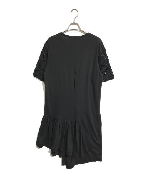 COMME des GARCONS（コムデギャルソン）COMME des GARCONS (コムデギャルソン) スパンコールアシメワンピース ブラック サイズ:Mの古着・服飾アイテム