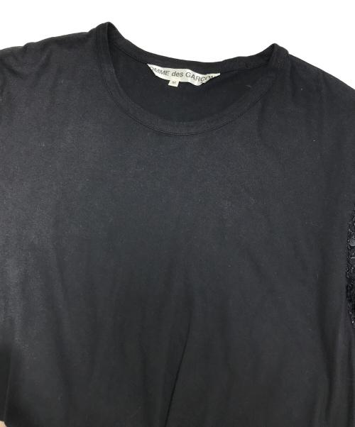 COMME des GARCONS（コムデギャルソン）COMME des GARCONS (コムデギャルソン) スパンコールアシメワンピース ブラック サイズ:Mの古着・服飾アイテム