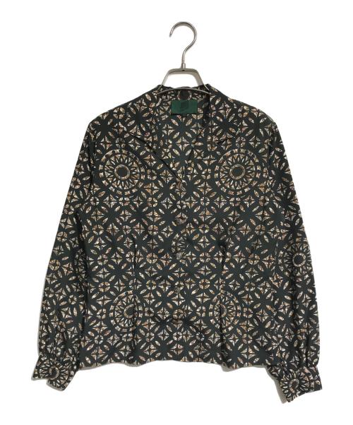 JUNIOR GAULTIER（ジュニアゴルチエ）JUNIOR GAULTIER (ジュニアゴルチエ) 総柄シャツ グリーン サイズ:40の古着・服飾アイテム