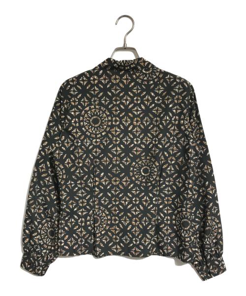 JUNIOR GAULTIER（ジュニアゴルチエ）JUNIOR GAULTIER (ジュニアゴルチエ) 総柄シャツ グリーン サイズ:40の古着・服飾アイテム