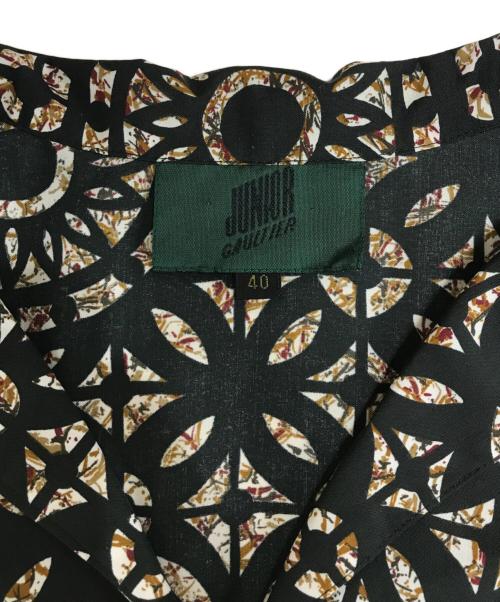 JUNIOR GAULTIER（ジュニアゴルチエ）JUNIOR GAULTIER (ジュニアゴルチエ) 総柄シャツ グリーン サイズ:40の古着・服飾アイテム
