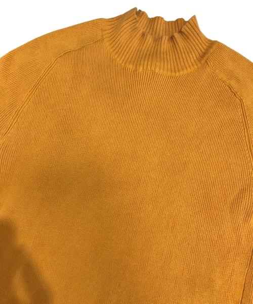 Jean Paul GAULTIER CLASSIQUE（ジャンポールゴルチエクラシック）Jean Paul GAULTIER CLASSIQUE (ジャンポールゴルチエクラシック) リブロゴ半袖ニット イエロー サイズ:40の古着・服飾アイテム