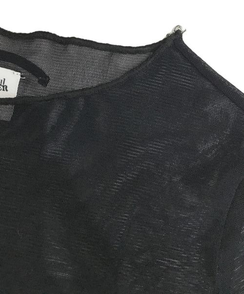 Jean Paul Gaultier FEMME（ジャンポールゴルチエ フェム）Jean Paul Gaultier FEMME (ジャンポールゴルチエ フェム) シアーカットソー ブラック サイズ:40の古着・服飾アイテム