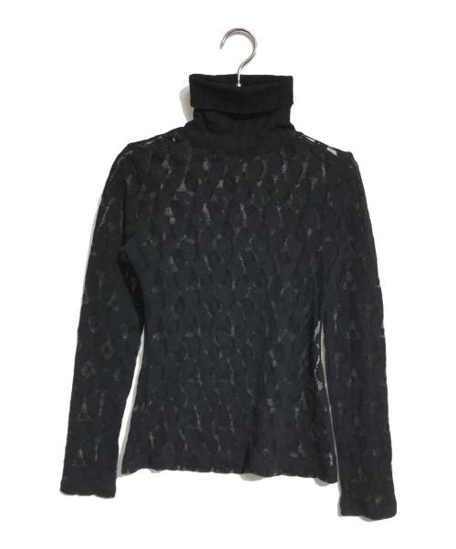 Jean Paul Gaultier FEMME（ジャンポールゴルチエ フェム）Jean Paul Gaultier FEMME (ジャンポールゴルチエ フェム) タートルネックカットソー ブラック サイズ:40の古着・服飾アイテム