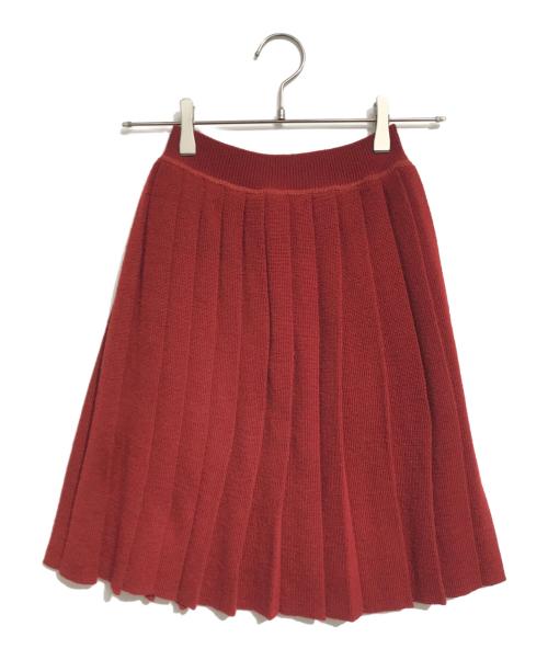 JUNIOR GAULTIER（ジュニアゴルチエ）JUNIOR GAULTIER (ジュニアゴルチエ) ニットスカート レッド サイズ:Lの古着・服飾アイテム