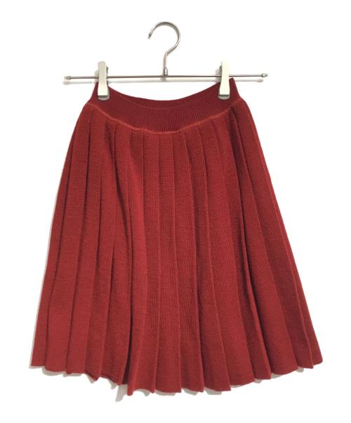 JUNIOR GAULTIER（ジュニアゴルチエ）JUNIOR GAULTIER (ジュニアゴルチエ) ニットスカート レッド サイズ:Lの古着・服飾アイテム