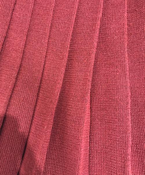 JUNIOR GAULTIER（ジュニアゴルチエ）JUNIOR GAULTIER (ジュニアゴルチエ) ニットスカート レッド サイズ:Lの古着・服飾アイテム