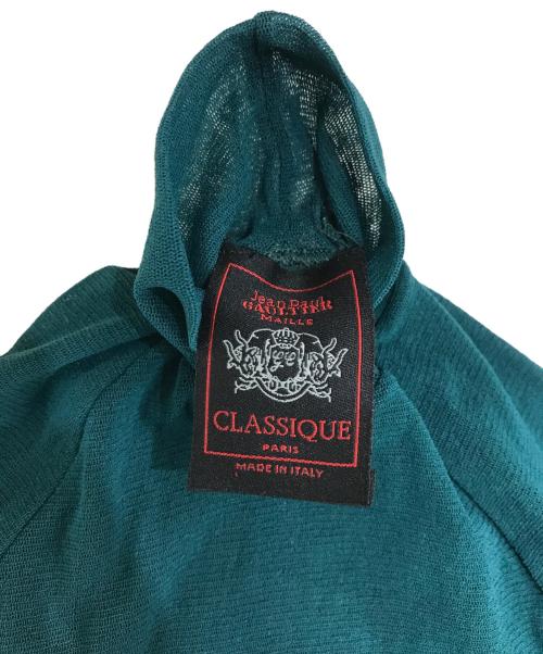 Jean Paul GAULTIER CLASSIQUE（ジャンポールゴルチエクラシック）Jean Paul GAULTIER CLASSIQUE (ジャンポールゴルチエクラシック) タートルネックカットソー グリーン サイズ:Sの古着・服飾アイテム