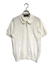 tricot COMME des GARCONS（トリココムデギャルソン）の古着「ニットポロシャツ」｜ホワイト