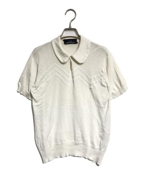 tricot COMME des GARCONS（トリココムデギャルソン）tricot COMME des GARCONS (トリココムデギャルソン) ニットポロシャツ ホワイト サイズ:表記なしの古着・服飾アイテム