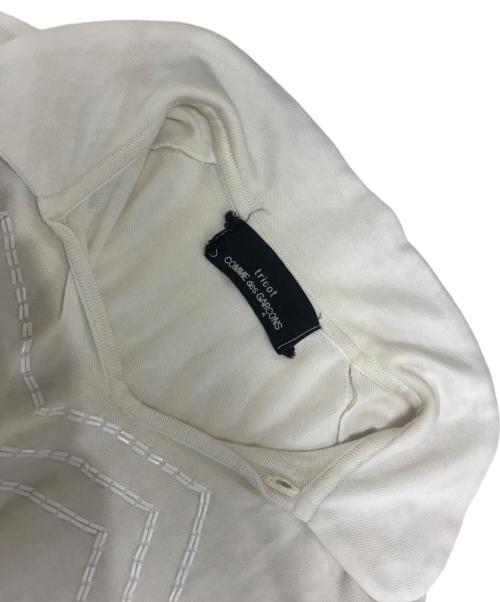 tricot COMME des GARCONS（トリココムデギャルソン）tricot COMME des GARCONS (トリココムデギャルソン) ニットポロシャツ ホワイト サイズ:表記なしの古着・服飾アイテム